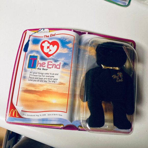 Ty Beanie Babies "The End" Bear New Unopened Retired McDonalds - Picture 2 of 6